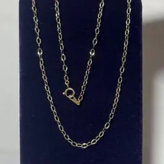 ▽【本物/正規品】18金/K18/スクリューチェーンネックレス/60cm3105 