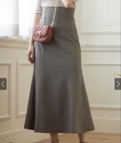 グレイル チェック柄バックレースアップハイウエストマーメイドスカート gc69