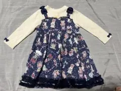 メゾピアノ ワンピース 95cm ネイビー
