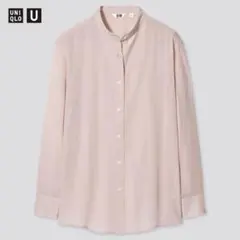ユニクロ　UNIQLO ユニクロユー　 シアーバンドカラーシャツ シアー　シャツのサムネイル