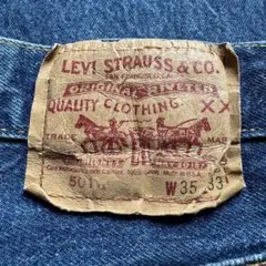 希少【90s】Levi's 501xx USA製 赤文字 リジッド W35