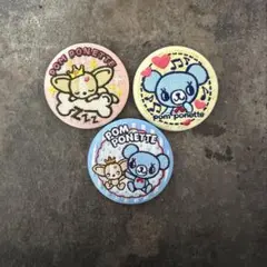 ナルミヤキャラクターズ　刺繍缶バッジ　3種