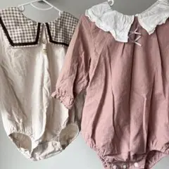 ロンパース 80 ベビー服　子ども服　ピンク　ベージュ　まとめ売り