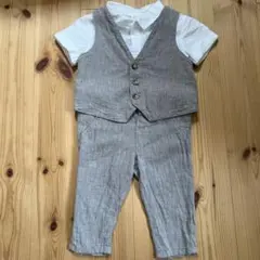 H&M セレモニースーツ 74サイズ グレー