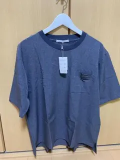 ikka グレー Tシャツ Lサイズ ポケット付き　未使用　新品