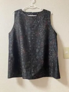 ハンドメイド　大島紬着物リメイク ベスト