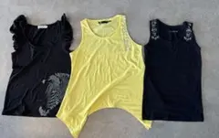 GESTS タンクトップ 3点セット M フィットネス　ズンバ