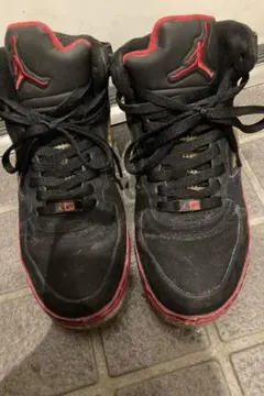Nike Air Jordan5 ブラック/レッド　drip