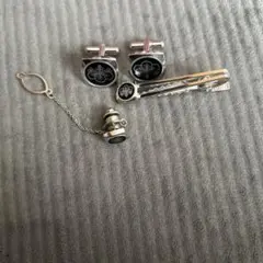 家紋 タイピン カフス　丸に五三の桐