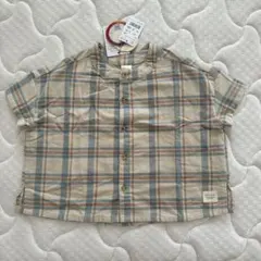 tete a tete チェックノーカラーシャツ　バースデイ