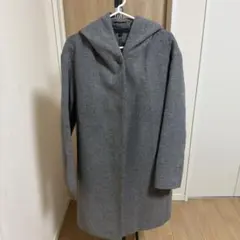UNIQLO ユニクロ フーデッドコート グレー Lサイズ ロングコート