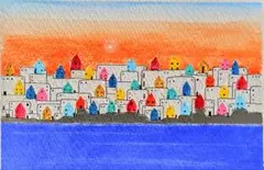 #原画アート 北欧インテリアアート 手描き原画