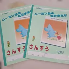 アピカ学習帳 ムーミン谷のなかまたち さんすう 17マス 2冊セット