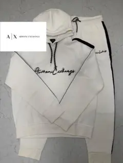 【希少&新品未使用】ARMANI EXCHANGE セットアップ 白 S/XSのサムネイル