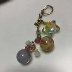 ナナコプラス　カスタマイズ　キーホルダー　飴玉　金平糖