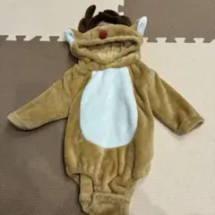 トナカイデザインロンパース 着ぐるみコスチューム　なりきりロンパース　80㎝