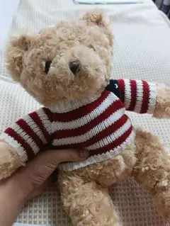 ストライプセーターのぬいぐるみ