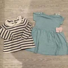 プチバトーワンピース、トップスセット