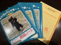 自由ノート 3冊と5ミリ方眼ノート1冊のサムネイル