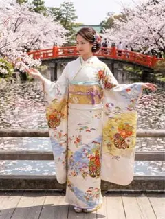 小柄さんの為のお仕立て　振袖フルセット　美品　華やか　丈151 裄66 2026年最新】振袖フルセット 小柄の人気アイテム - メルカリ