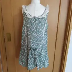 SALE⭐Mezzo Piano フラワープリントオーバーオール M