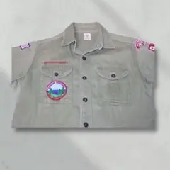 ▪️60s BOY SCOUT ボーイスカウト ビンテージ シャツ マチ付きのサムネイル