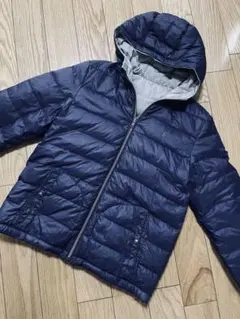 ラルフローレン ダウン ネイビー グレー リバーシブル 150 160