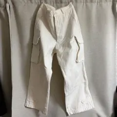 Goa フレア カーゴパンツ 立体ポケット ベージュ パラシュート - メルカリ