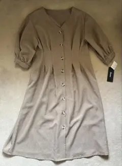 サンドベージュ♪ワンピース♪L♪未使用♪