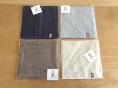【imabari towel】タオルハンカチ4枚セット　ミニサイズ　無地