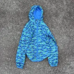 00s Colombia ナイロンジャケット 総柄 S y2k テック