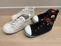 コンバースオールスター15cm 2足セット　ホワイト・ブラック