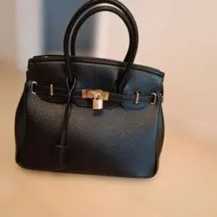 ブラックレザー☆ハンドバッグ