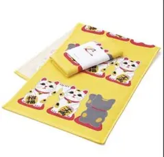 Ofurobi JAPAN 招き猫 手ぬぐい 綿100% タオル美術館のサムネイル