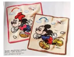 JAL機内限定 フェイラー ディズニーミッキー＆ミニー　2枚セット　完売品