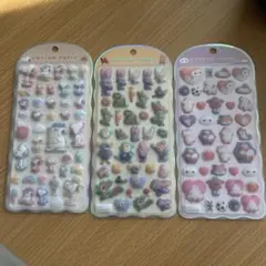 コットンパフィーシール　3点セット　ベイマックス　ズートピア　スヌーピー