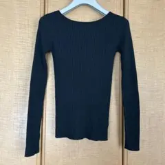 FREAK'S STORE ブラック リブニット 長袖