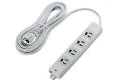 【新品未使用・2本セット】エレコム 電源タップ 4個口 3P 3m