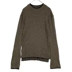 ラコレ　ハイネック ストレッチボーダーニット　M