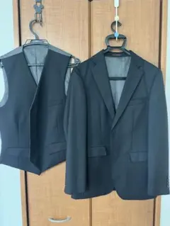 ORIHICA 3ピース　パンツ2枚　ビジネススーツセット 黒・グレー