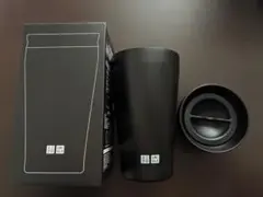 UNIQLO ステンレス ブラックタンブラー 蓋付き
