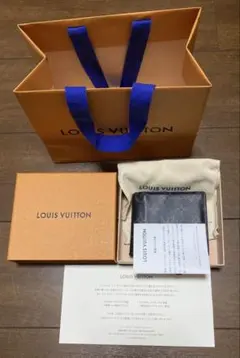 【NM】ルイヴィトン　ポルトフォイユ　マルコ　エクリプス　メンズ　財布