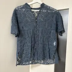 PAGEBOY レースバンドカラーシャツ