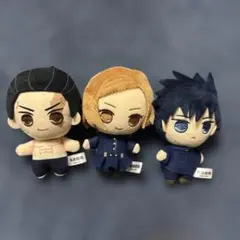 呪術廻戦 東堂葵 釘崎野薔薇 伏黒恵 ぬいぐるみ キーホルダー 3体セット