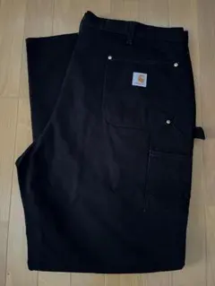 Carhartt ダック地 ダブルニー W42 L32 B01BLK