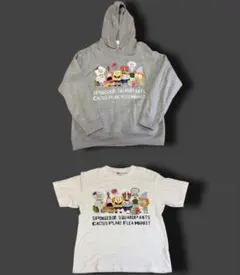 ユニクロ スポンジボブ パーカー Tシャツ