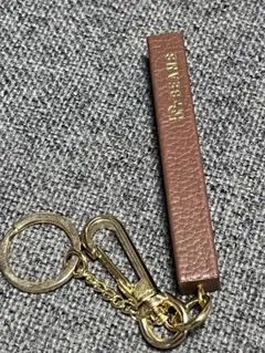 bPr BEAMS レザー キーホルダー ホテルキー キーリング ブラウン