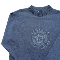 [L]ヴェルサーチVERSACE JEANS COUTUREニットセーターグレーのサムネイル