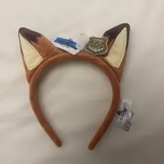 即日発送　上海ディズニー ズートピア ニック カチューシャ 正規品