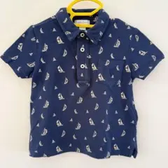 Ralph Lauren ネイビー 帆船柄ポロシャツ 18M